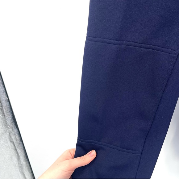 MIZUNO Belted Softball Pants Navy Blue 350150 Women's Lg Stretch Elastic Bottom - Picture 2 of 11